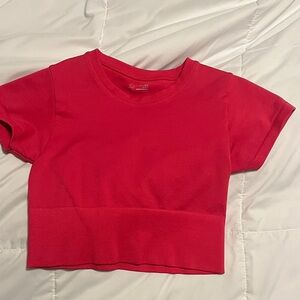 Vibrant Red Short Sleeve Kids Tee